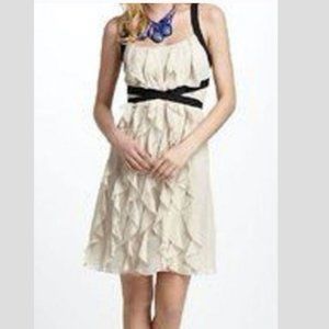 BLHDN Anthropologie Quillaree 100% Silk Ruffle Dress Size 0